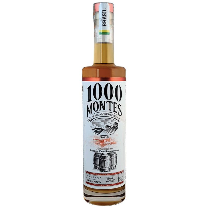 Cachaça 1000 Montes Carvalho 3Aob Strong – 45%