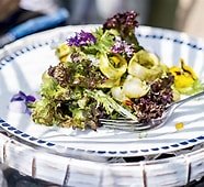 Salada de lula com lichia